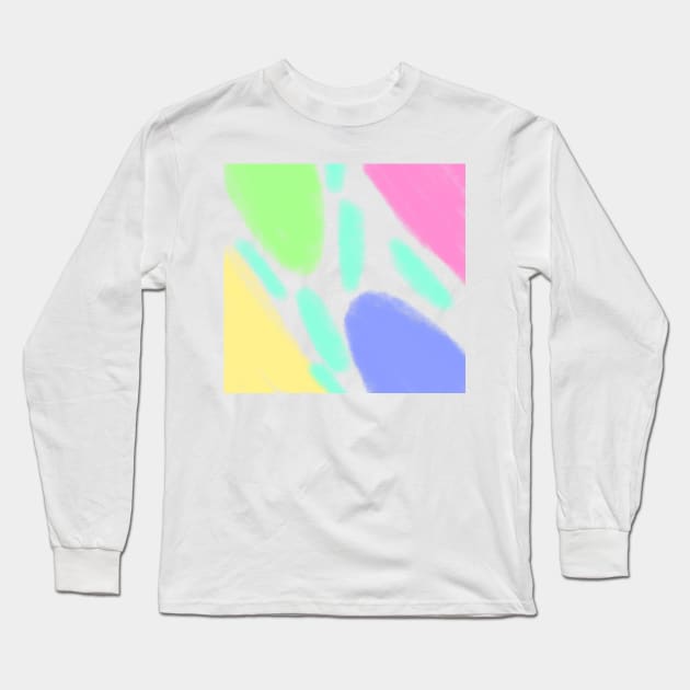 Colorful watercolor abstract texture art design Long Sleeve T-Shirt by Artistic_st